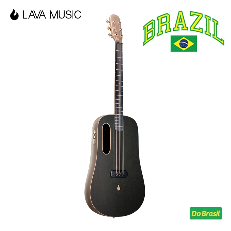 LAVA ME PRO Acoustic Electric Guitar Carbon Fiber FreeBoost 41 Inch Professional Playing Guitar With Case Pick Charging Cable
